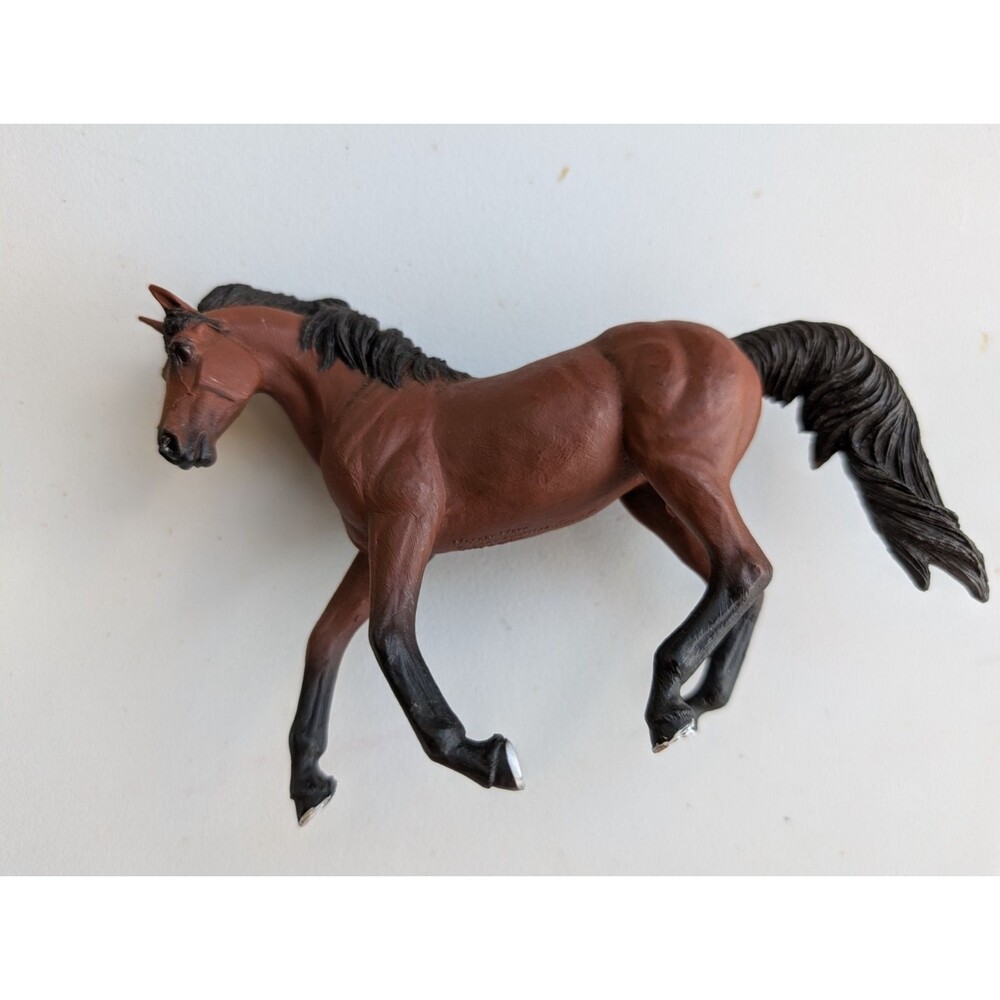 Vintage 2005 Safari Ltd Morgan Mare Horse Figurine Brown Black Winner's Circle